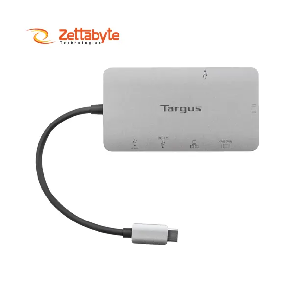 Targus Type-C Male to HDMI, VGA, LAN, Type-C & Dual USB Female Versatile 6-in-1 Converter