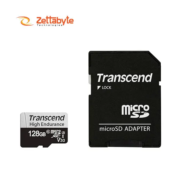Transcend microSDXC 350V 128GB Durable Waterproof Memory Card