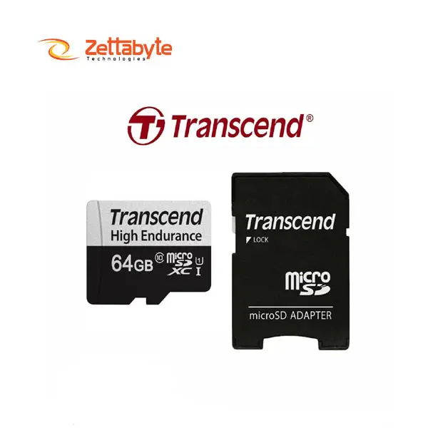 Transcend microSDXC 350V 64GB High Speed Class 10 UHS-I Memory Card