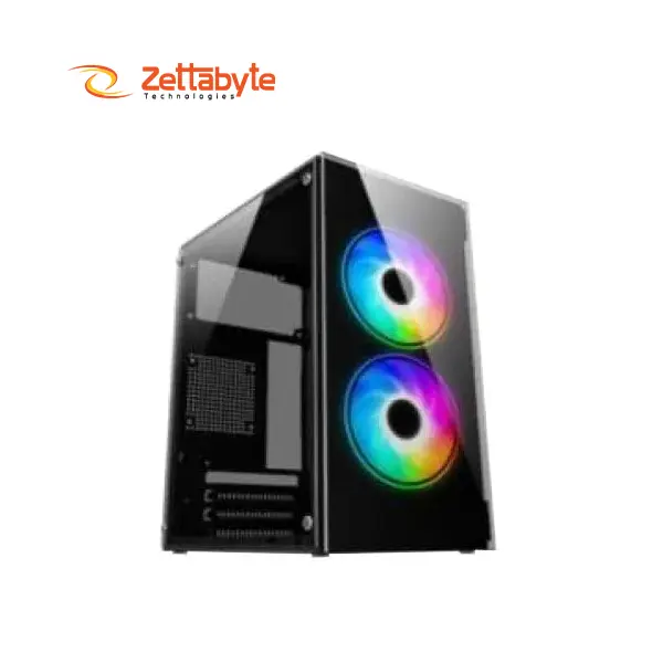 PC Power Crystal Glass Mini PP-OS2405 BK Mini Tower Compact Desktop Case