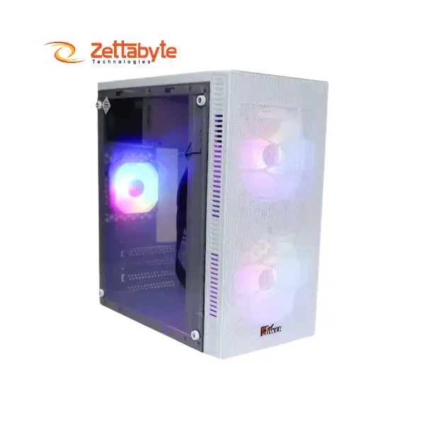 PC Power X2601 WH Sleek Spider Web Mesh Casing