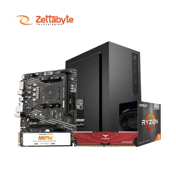 AMD Ryzen 5 5600G Reliable A520M Motherboard Custom Desktop PC