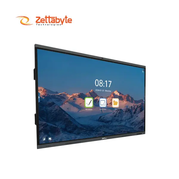 ZKTeco SC02-I375A 75 Inch 4K UHD Display Size Powerful Interactive Flat Panel Display