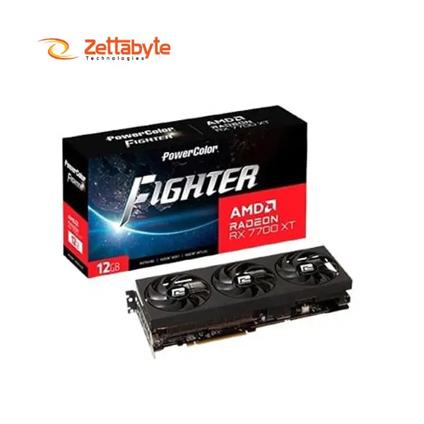 PowerColor Fighter AMD Radeon RX 7700 XT 12GB GDDR6 Powerful Graphics Card