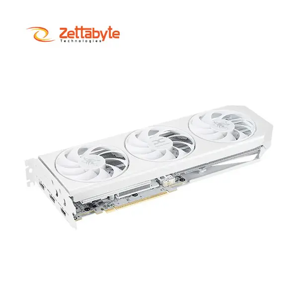 PowerColor Hellhound Spectral White AMD Radeon RX 9060 XT 3310MHz Boost Speed Fast Graphics Card