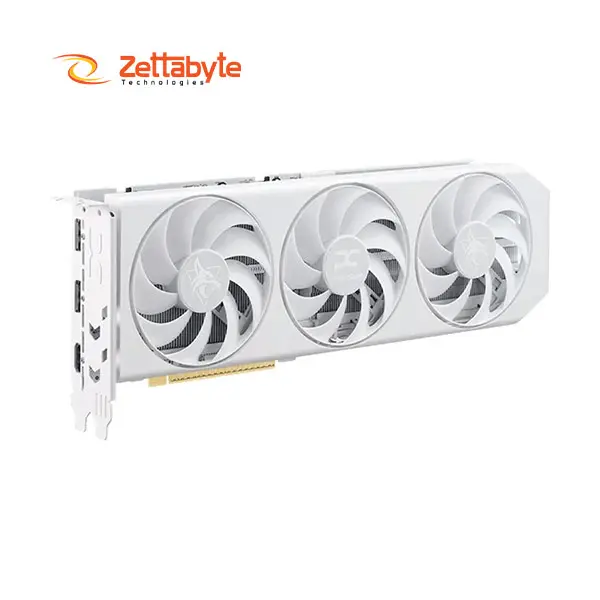 PowerColor Hellhound Spectral White AMD Radeon RX 9060 XT 3310MHz Boost Speed Fast Graphics Card