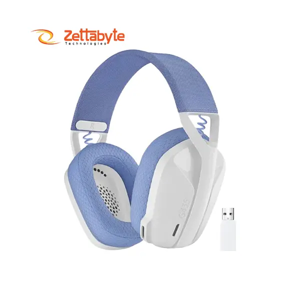 Logitech G435 Lightweight Bluetooth Wireless Off White & Lilac Headphone