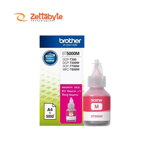 Brother BT5000M High Yield Original Magenta Ink Bottle