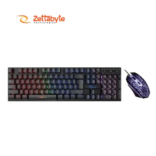 PC Power PGC801DG17 Wired Keyboard & Mouse Gaming Combo