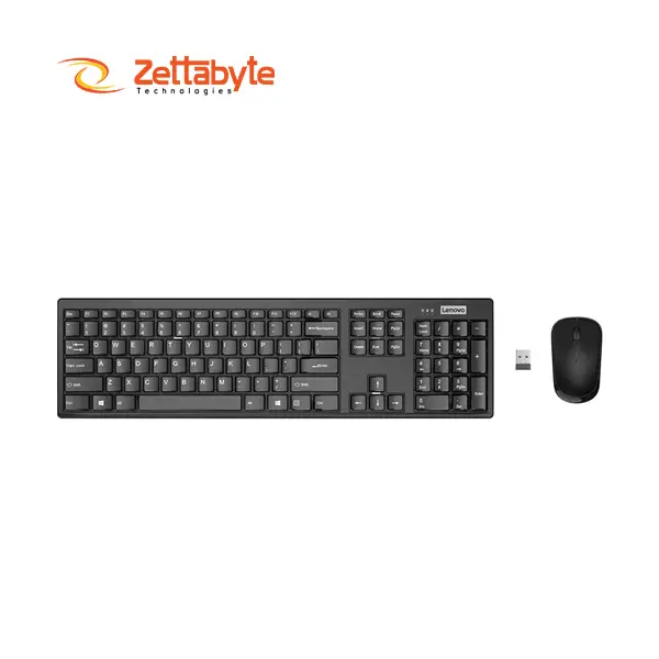 Lenovo 100 Wireless Keyboard and Mouse Combo (Black)