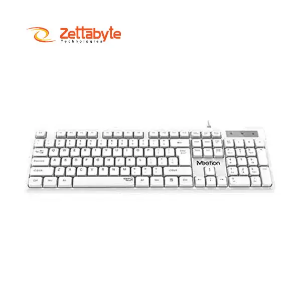 Meetion K300 USB Standard White Wired Keyboard