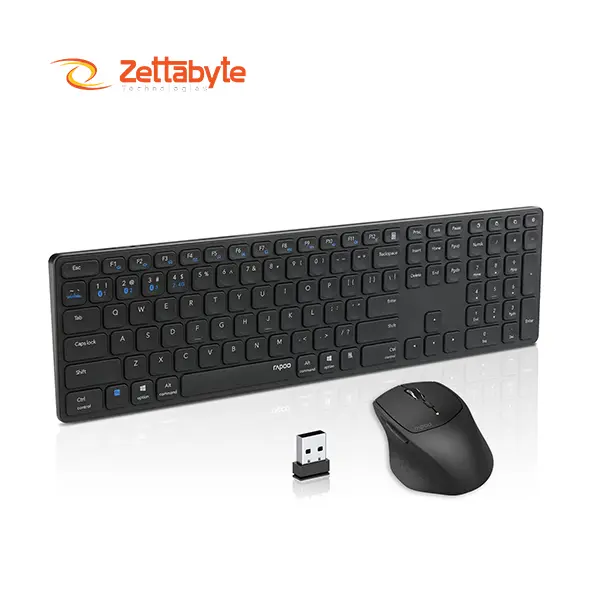Rapoo 9800M Multi-mode Wireless Keyboard and Mouse Combo