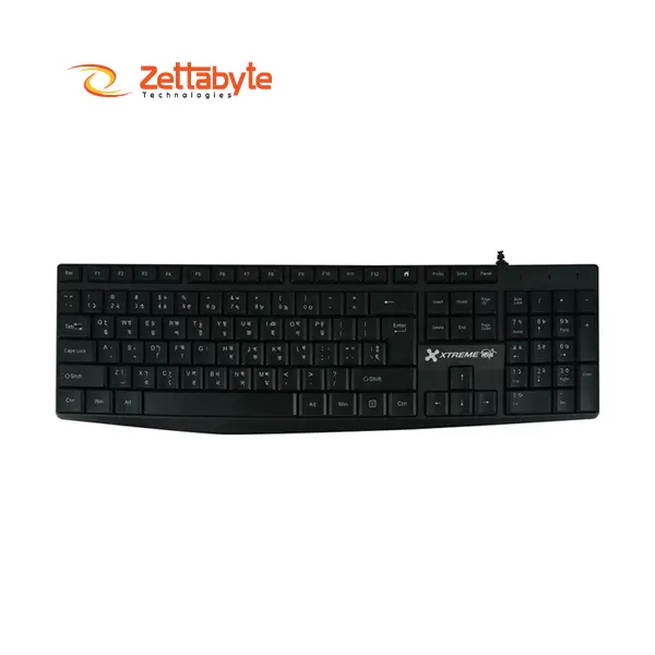 Xtreme KB600S Wired Black Bangla Keyboard