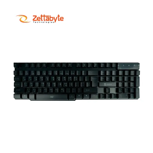 Xtreme XJOGOS KB72R Backlit Wired Black Bangla Keyboard
