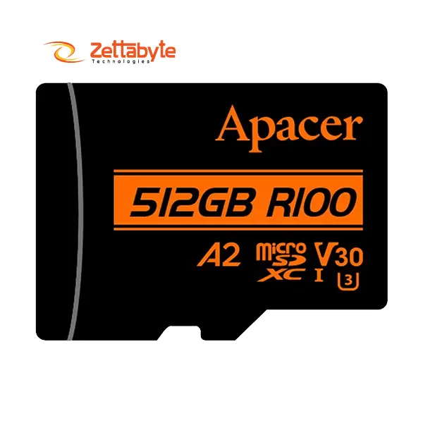Apacer R100 MicroSDXC UHS-I U3 V30 A2 512GB Memory Card