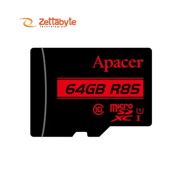 Apacer R85 64GB MicroSDHC UHS-I Class 10 Memory Card