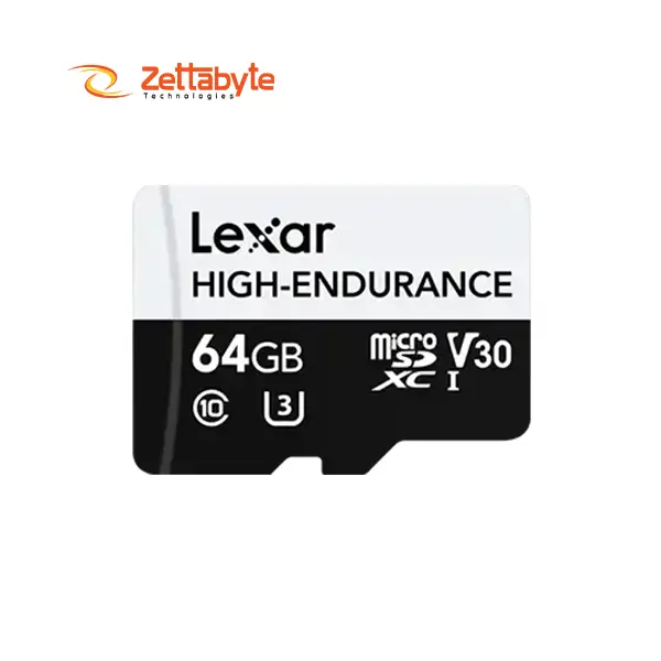 Lexar 64GB High-Endurance UHS-I U3 V30 MicroSD Memory Card