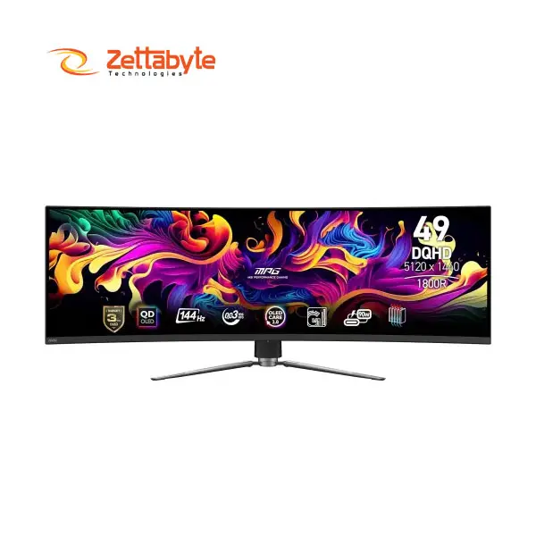 MPG 491CQP QD-OLED 144Hz Ultra Smooth Curved Gaming Monitor