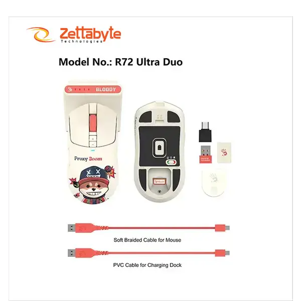 A4Tech Bloody R72 Ultra Duo Dual Mode Proxy Boom Wireless Gaming Mouse