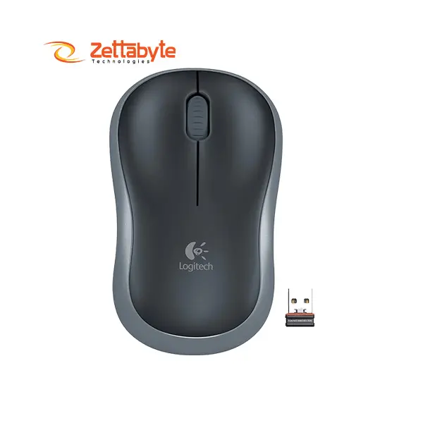 Logitech M185 Swift Gray Wireless USB Receiver Mouse