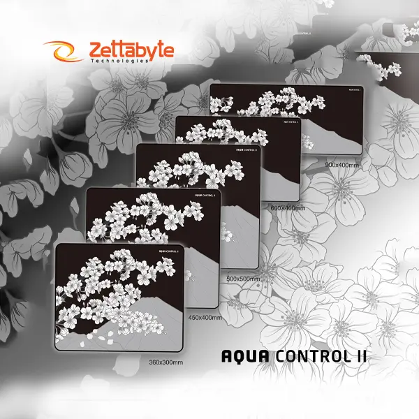 X-raypad Aqua Control II Sakura Night Speed, Control, and Comfort Gaming Mouse Pad