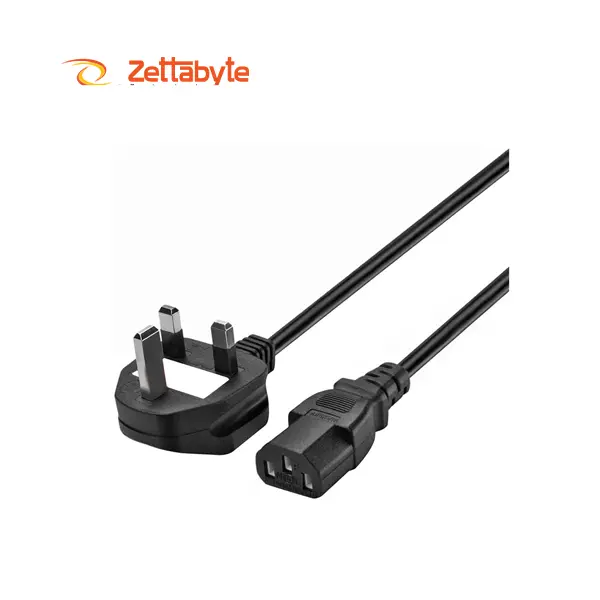 Xtreme 3-Pin 1.5 Meter Black Desktop Power Cable