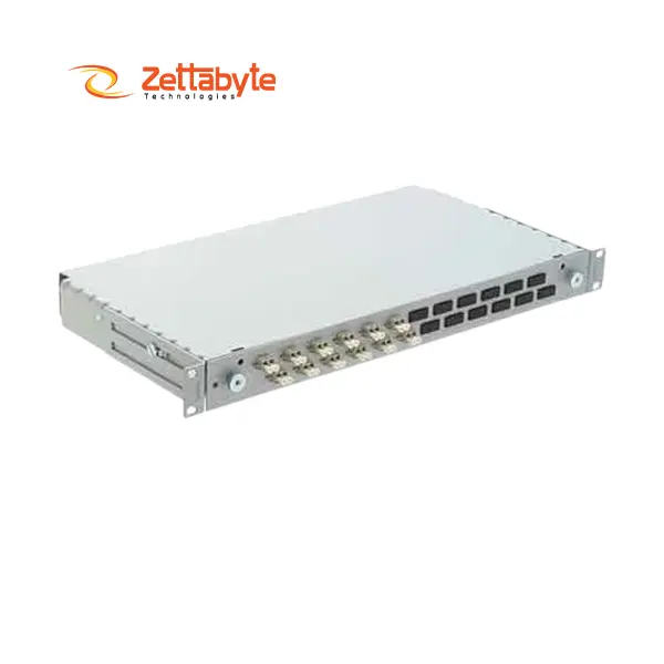 R&M 12 Port Fiber Rack Mount LIU loaded with Multimode 6x SC-PC DX Adapter