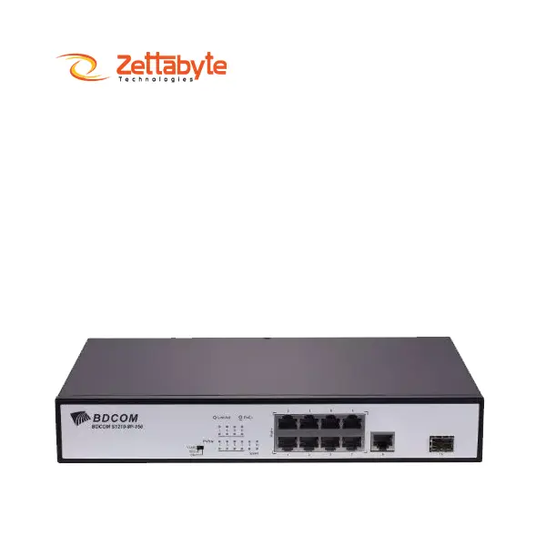 BDCOM S1210-8P 8-Port 100M PoE Unmanaged Network Switch