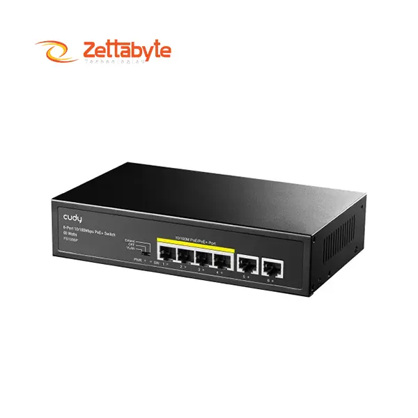 Cudy FS1006P 6-Port 10/100Mbps PoE+ Network Switch