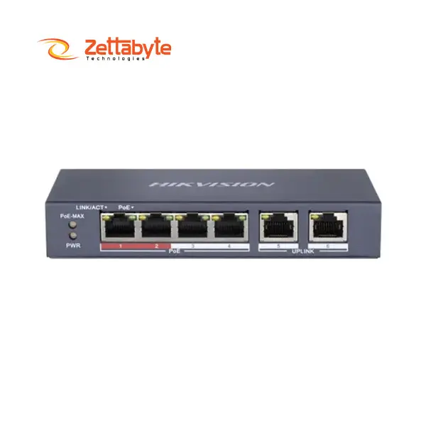 Hikvision DS-3E0106MP-E/M 45W Powerful PoE Switch