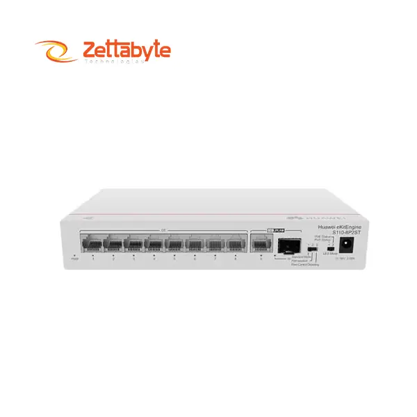 Huawei eKitEngine S110-8P2ST 8-Port Gigabit PoE+ Network Switch