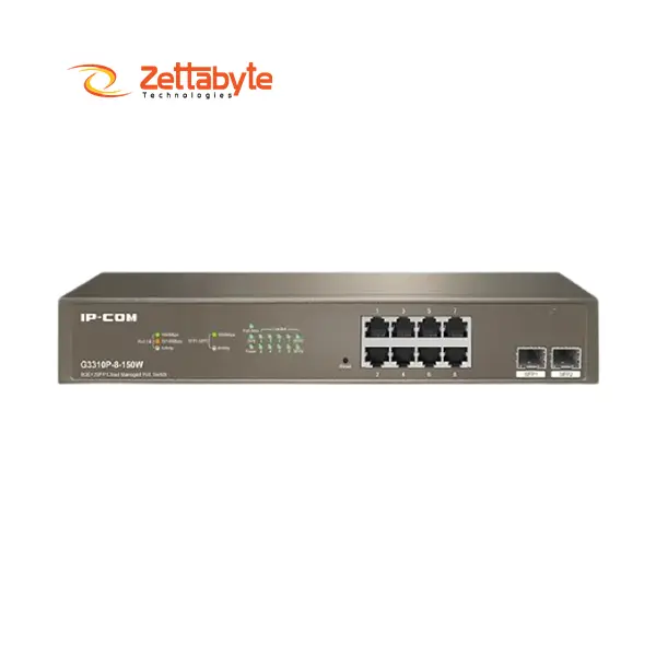 IP-COM G3310P-8-150W 8GE+2SFP Cloud Managed PoE Switch