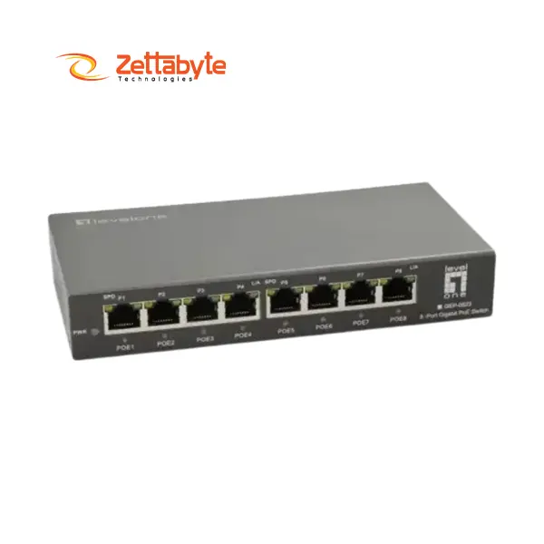 Levelone GEP-0823 8-Port Gigabit PoE Unmanaged Switch