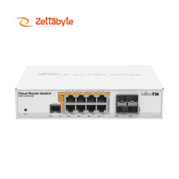 Mikrotik CRS112-8P-4S-IN 8-Port Gigabit PoE+ Smart Switch