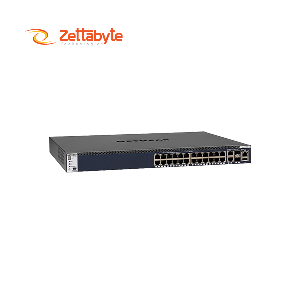 Netgear M4300-28G (GSM4328S) 28 Port 2 Port AV Line Stackable L3 Managed Switch