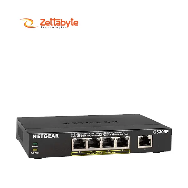 Netgear GS305P 5-Port Gigabit Desktop Switch