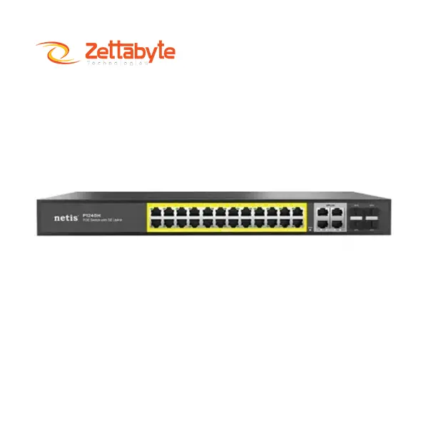 Netis P124GH 24-Port Gigabit Unmanaged PoE Switch