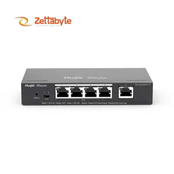 Ruijie RG-ES205GC-P 5-Port Gigabit Cloud-Managed PoE+ Switch