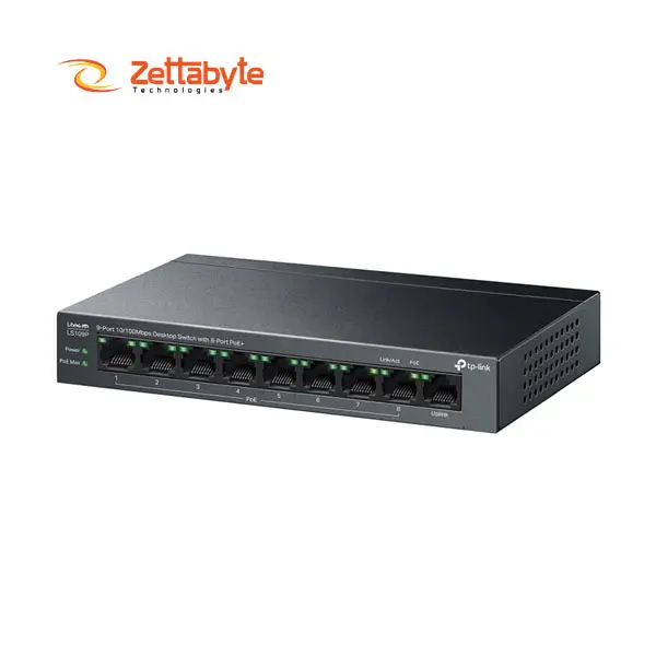 TP-Link LS109P 9 Port 63W PoE Desktop Switch
