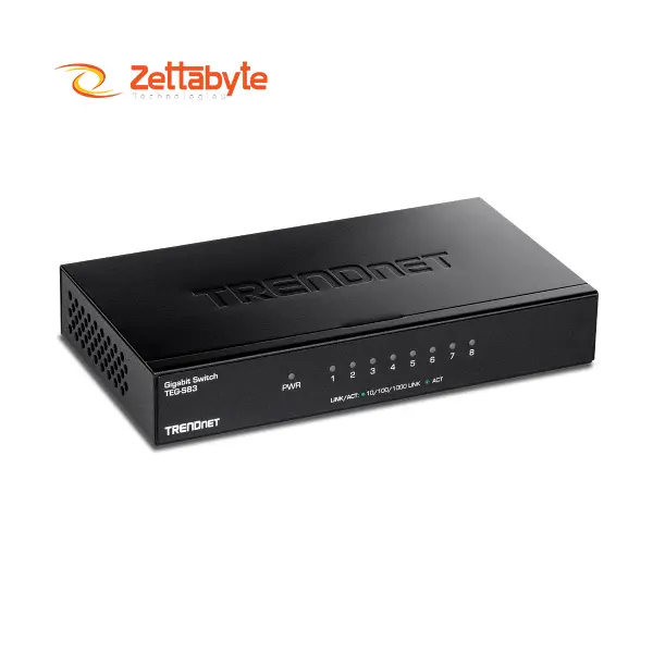 TRENDnet TEG-S83 8-Port Gigabit Switch for Desktop Use