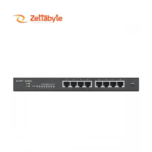 Zyxel GS1900-8 8-Port Gigabit Smart Managed Switch