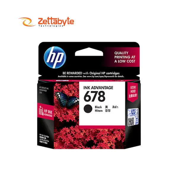HP 678 Black Original Ink Cartridge for DeskJet Printers
