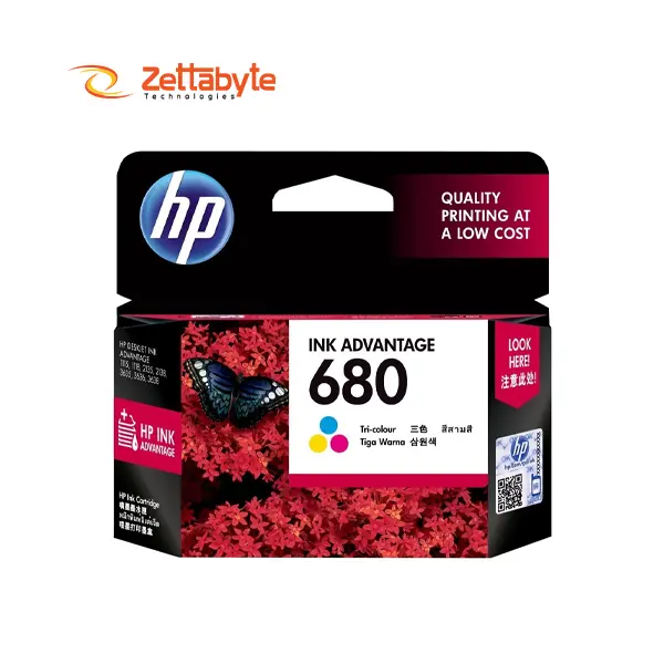 HP 680 Tri-Color Original Ink Cartridge
