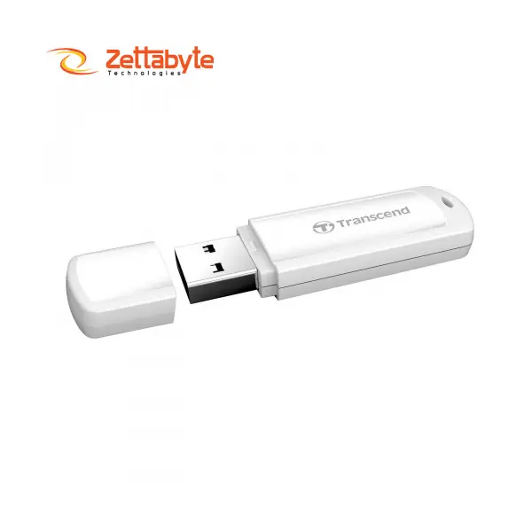 Transcend JetFlash 730 64GB USB 3.1 White Pen Drive