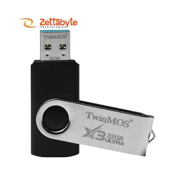 Twinmos X3 Ultra 32GB USB 3.2 Black & Silver Pen Drive