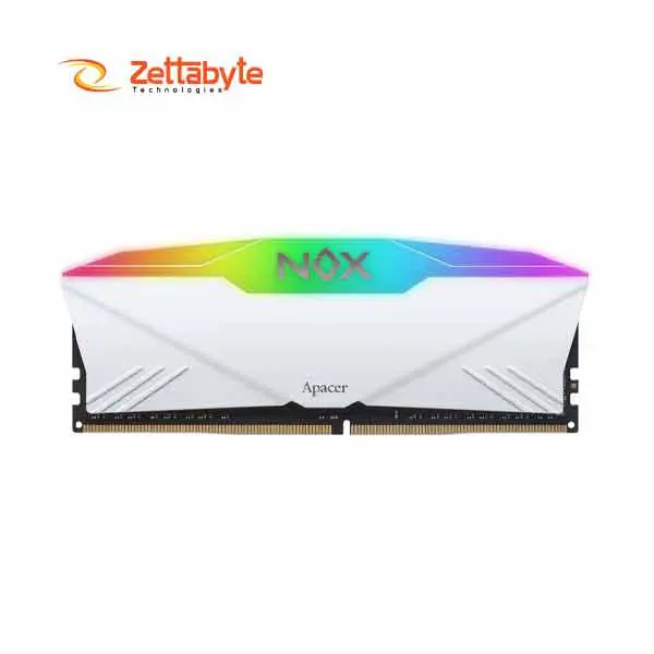 Apacer NOX 8GB DDR4 3200MHz RGB White Desktop Ram