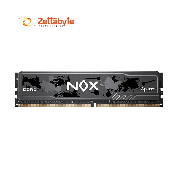 Apacer NOX 8GB DDR5 5200MHz Black Heatsink High-Speed Desktop RAM