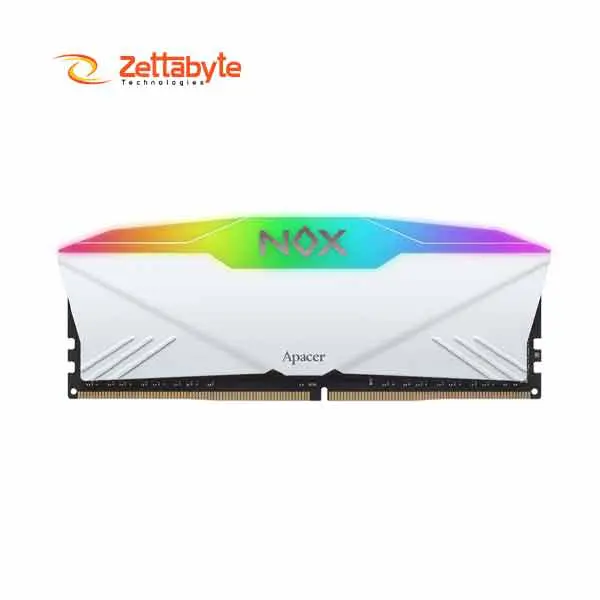 Apacer NOX 16GB DDR4 3200MHz RGB AURA2 White Desktop Ram