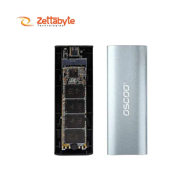 Oscoo MD005M 256GB USB 3.0 Type-C Silver Portable External SSD