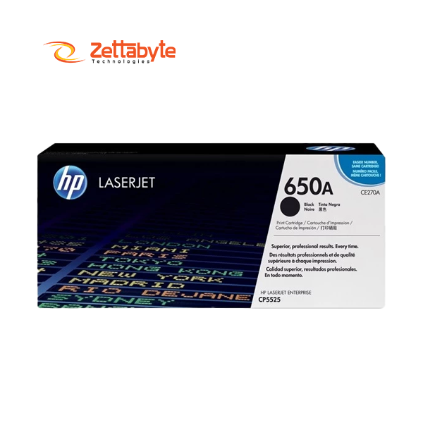 HP 650A Black Original LaserJet Toner